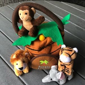 Plush 🍒 Jungle Animal talking Set